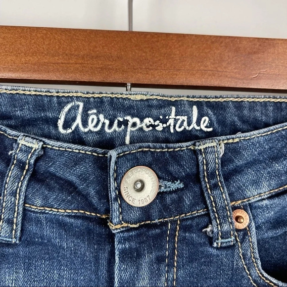 Aeropostal Distressed Lola Jeggings Sz 000 - Picture 5 of 10